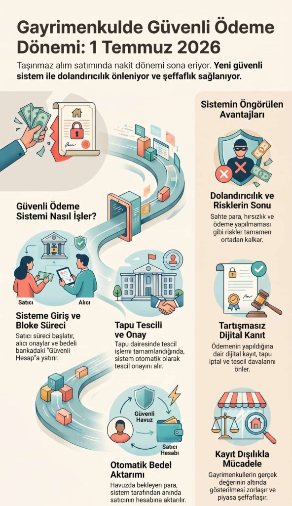 TASINMAZ ALIM SATIM BEDELININ BANKADAN ODENMESI ZORUNLU OLUYOR 1