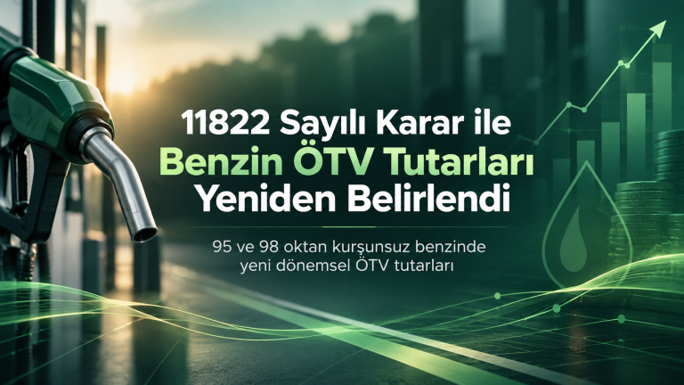 11822 sayılı Cumhurbaşkanı Kararı ile 95 ve 98 oktan benzin ÖTV tutarları yeniden belirlendi