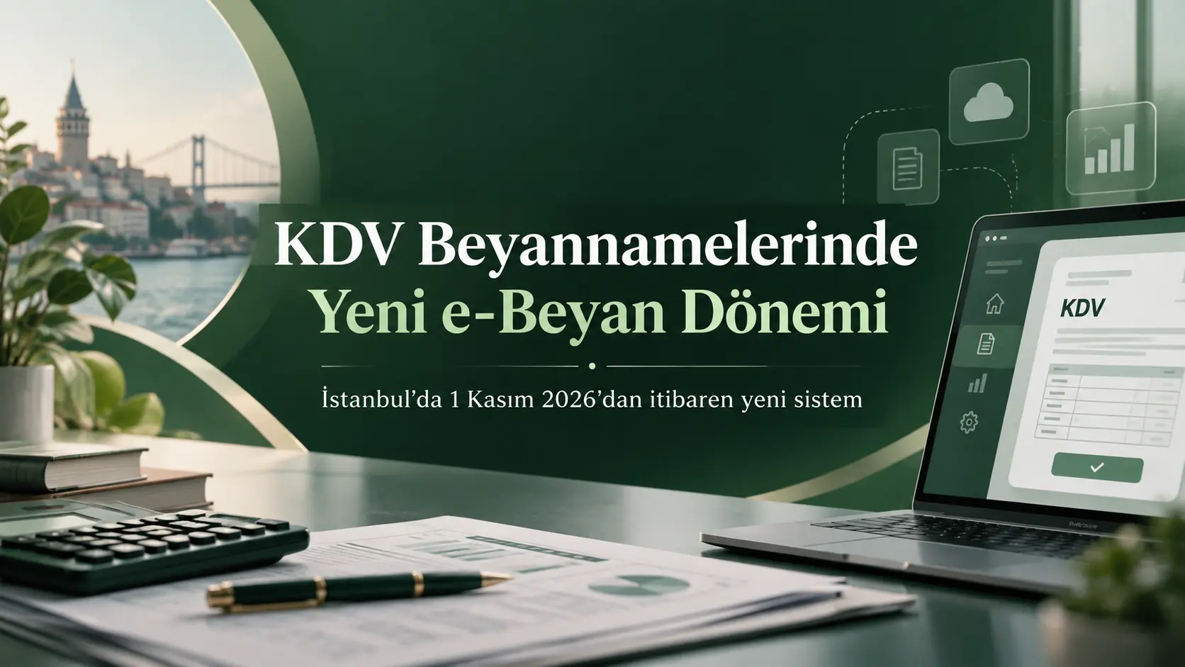1 Finansal Muhasebe Danışmanlık Hizmetleri KDV beyannameleri İstanbul dahil tüm illerde yeni e-Beyan sistemine geçiyor