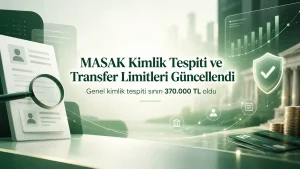 MASAK kimlik tespiti sınırı 370.000 TL ve transfer limiti 30.000 TL olarak güncellendi
