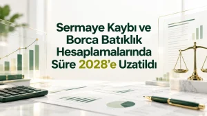 TTK 376 kapsamında sermaye kaybı ve borca batıklık hesaplamalarında süre 1 Ocak 2028’e uzatıldı